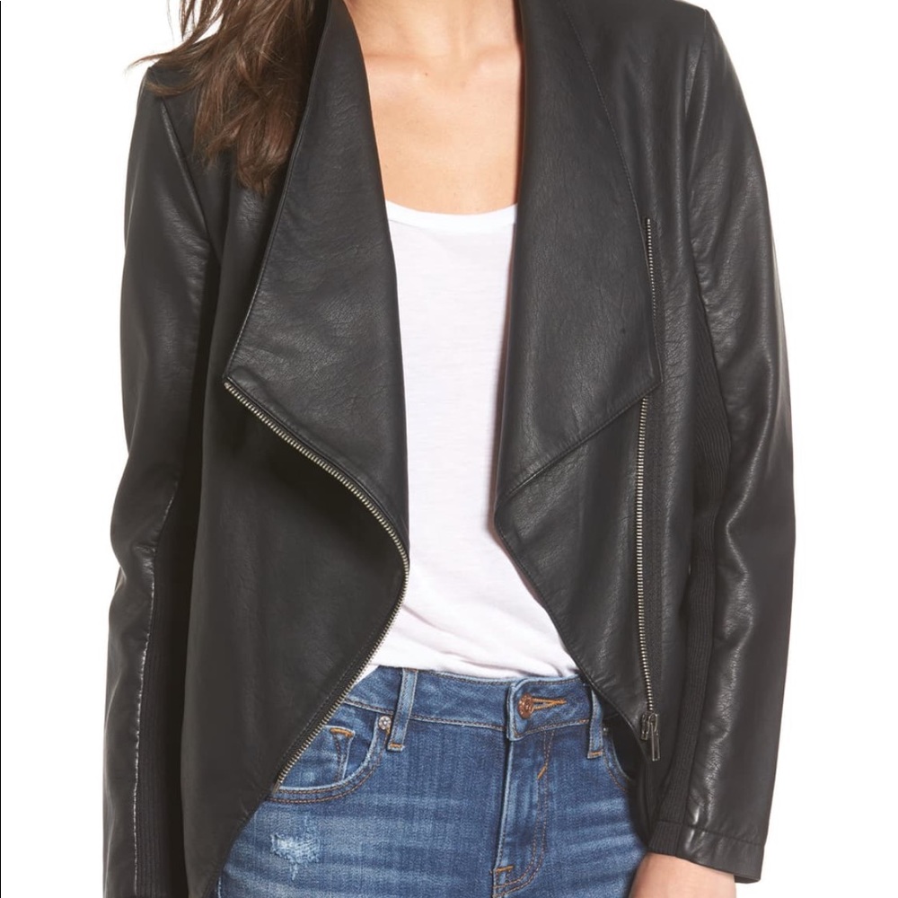 Black leather Trouve jacket xsmall
